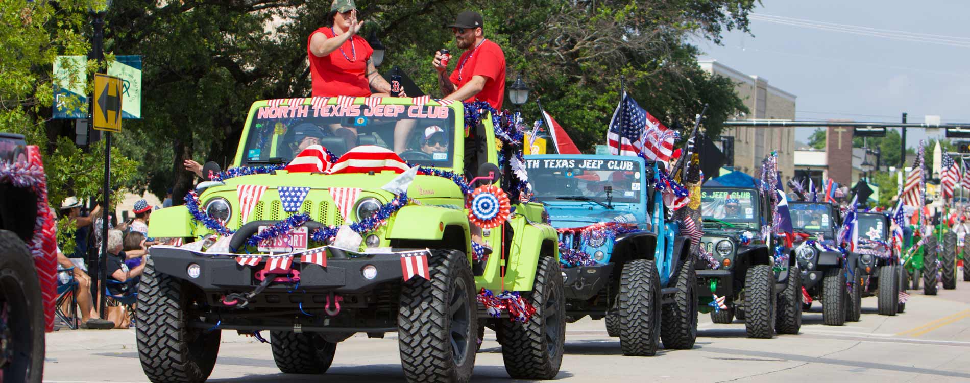 Jeep owners group in parade