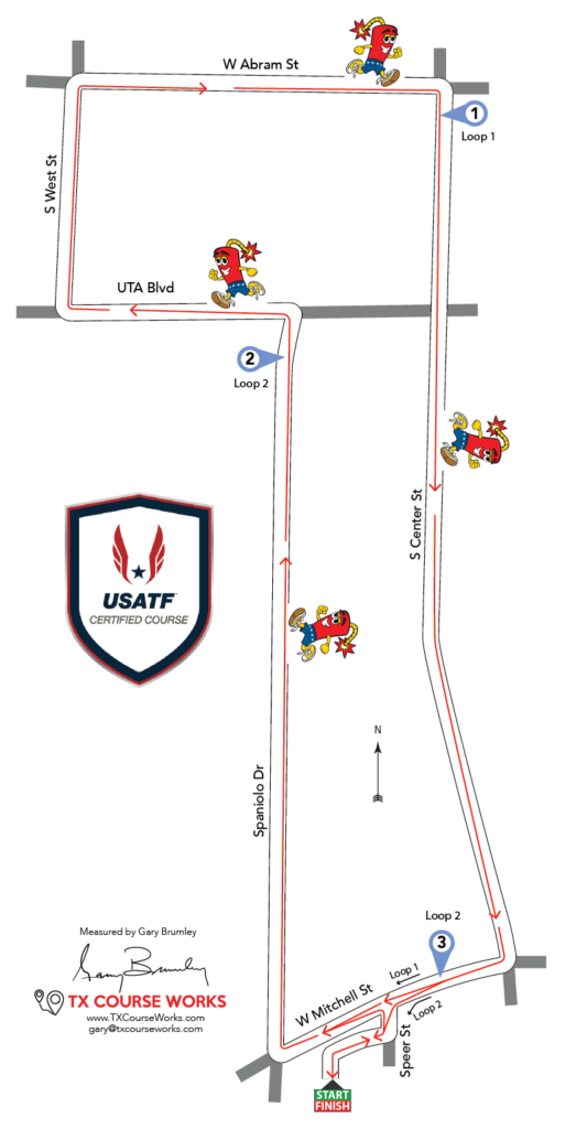 map of the 5K route